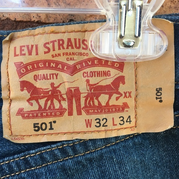 Levi’s 501 Jeans Men’s Dark Wash 32/34 - Picture 3 of 3